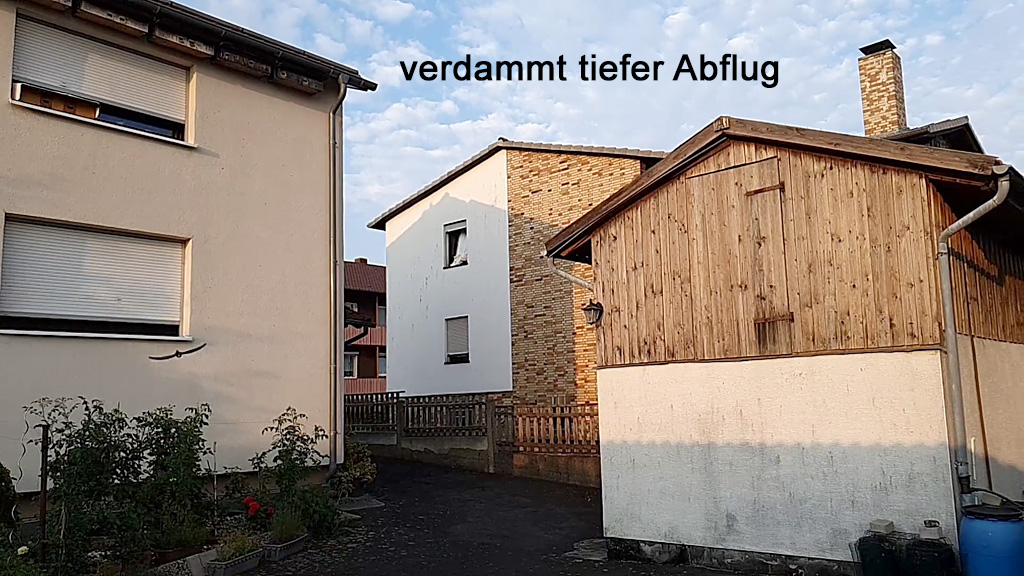 tiefer Abflug